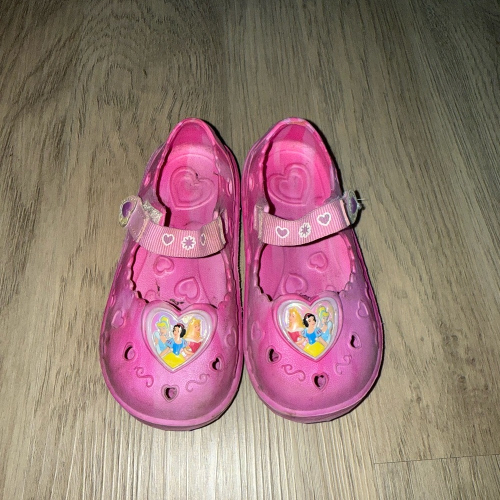 Pink Kids Shoes with Heart Design